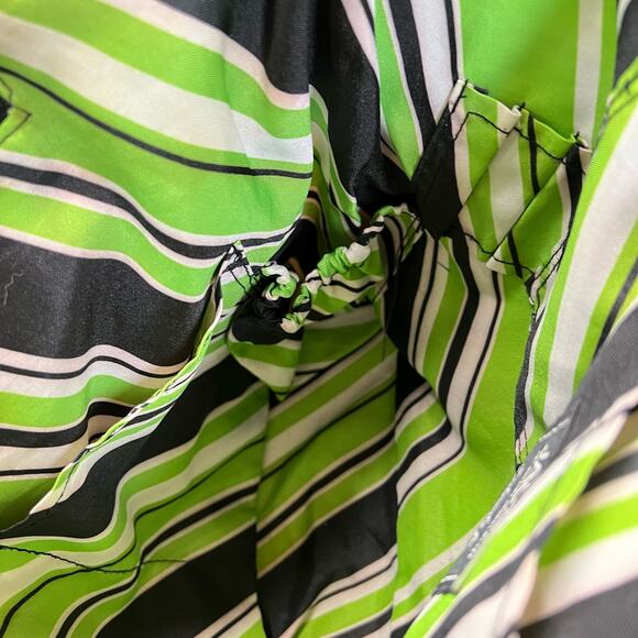 Womens Handbag Tote Jackie Studio C Geometric Pattern Pockets Black Green - Picture 5 of 15